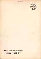 Tesla 420u - Navod k udrzbe 